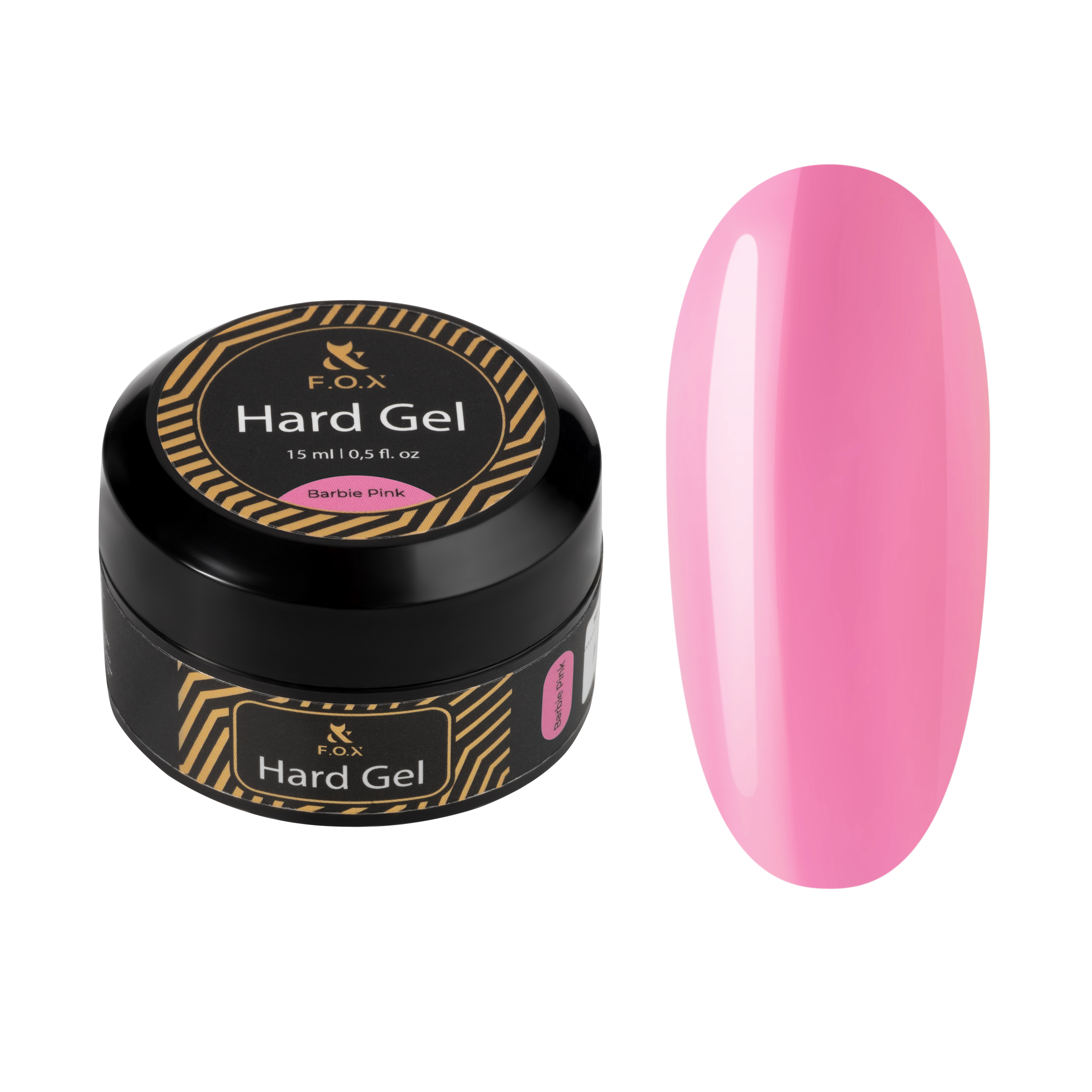 Gel ongles - F.O.X Hard gel Barbie Pink, 15 ml chez Rusk Nails