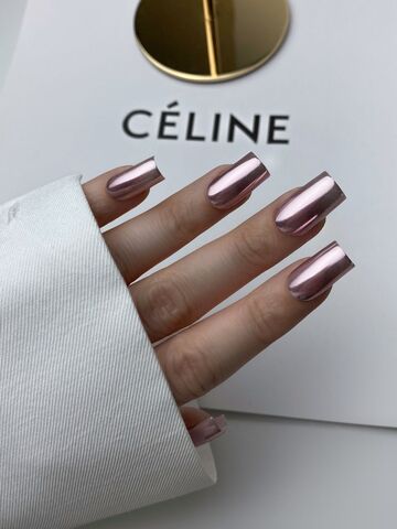 Chrome nude - Chrome Nude 3 chez Rusk Nails