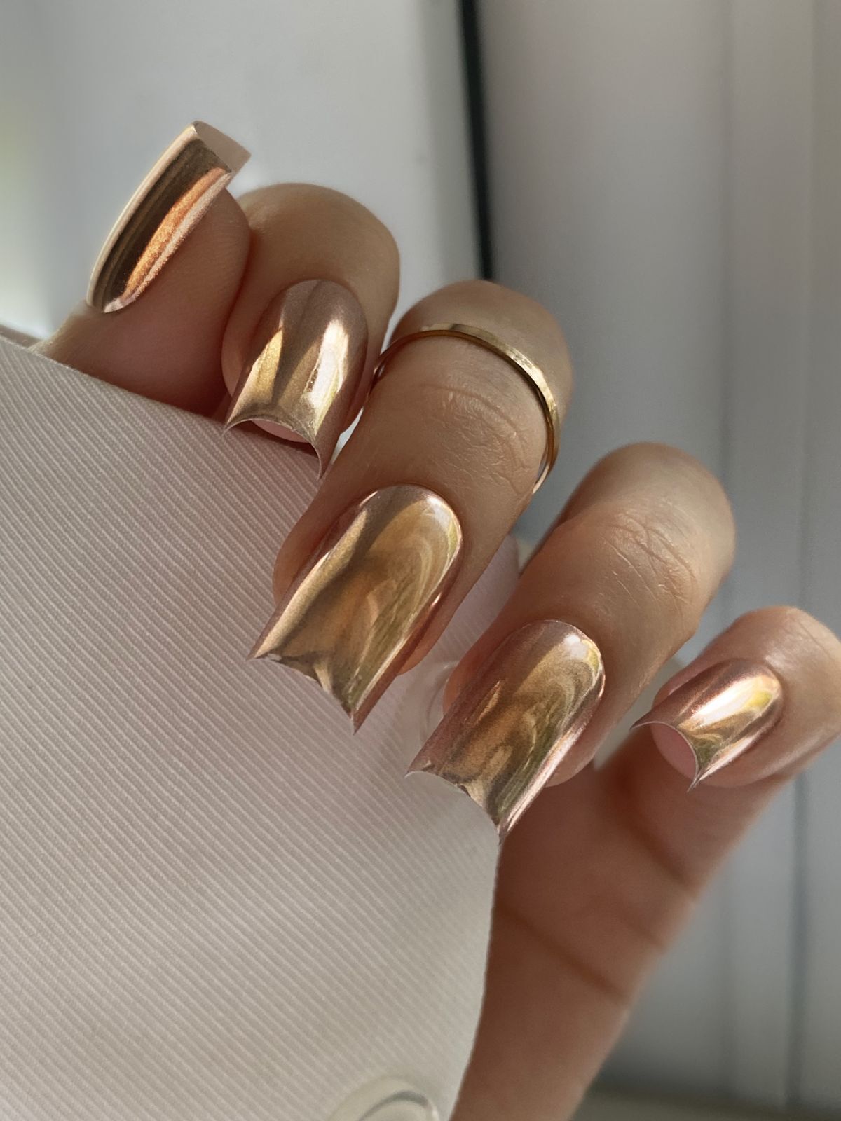 Chrome nude - Chrome Nude 2 chez Rusk Nails