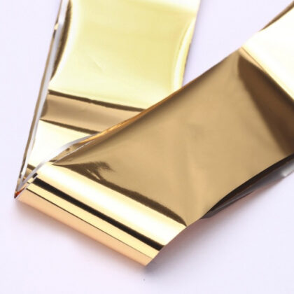 Nail transfert feuille - Nail Transfert Feuille Gold by Ibdi chez Rusk Nails