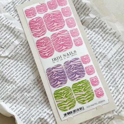 Ibdi nails 103 - IBDI NAILS 103 Pastel Zebra chez Rusk Nails