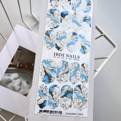 Ibdi nails azure - Ibdi Nails 19 Azure & Gold chez Rusk Nails