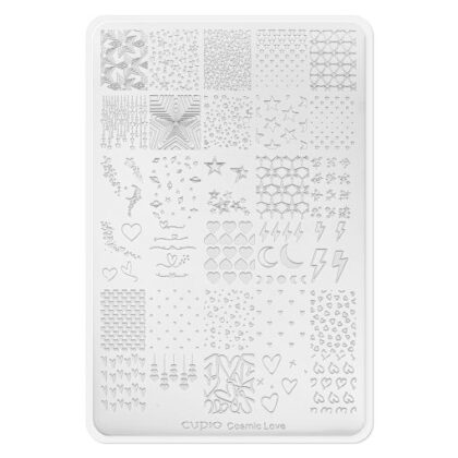 Plaquette stamping master - Plaquette stamping Master Design Cosmic Love chez Rusk Nails