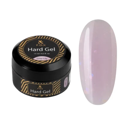 Gel ongles - F.O.X Hard gel Glitz Lily, 15 ml chez Rusk Nails