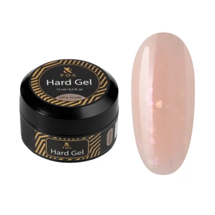 Gel ongles - F.O.X Hard gel Glitz Nude, 15 ml chez Rusk Nails