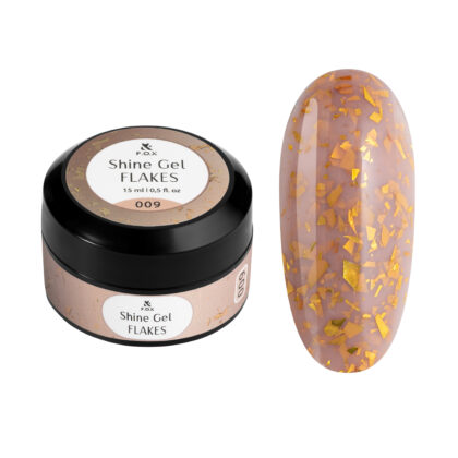 Gel ongles - F.O.X Shine gel Flakes 009, 15 ml chez Rusk Nails