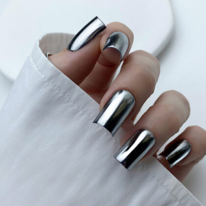 Chrome silver - Chrome Silver chez Rusk Nails