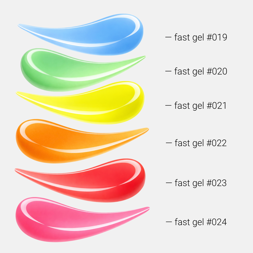 FAST GEL - Coral Red 023, 30 g – Image 2